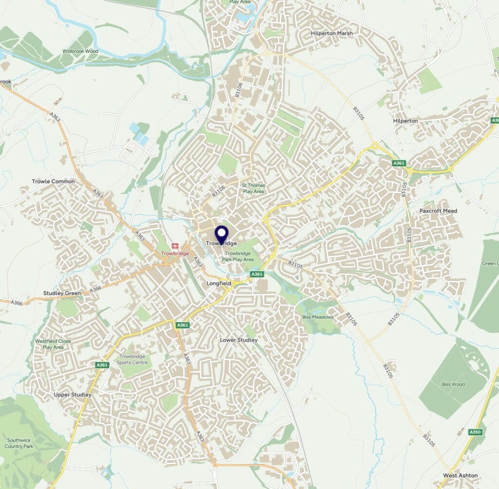 Map of Trowbridge