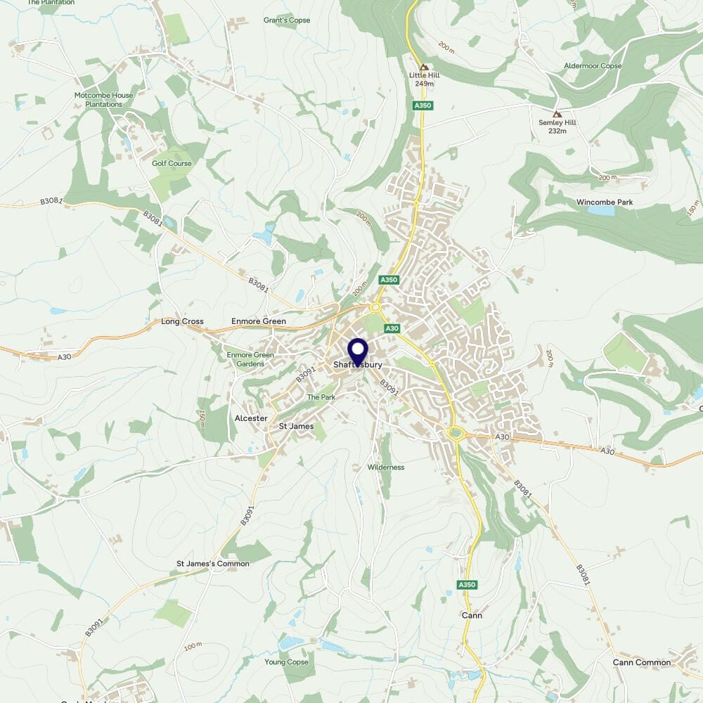 Map of Shaftesbury